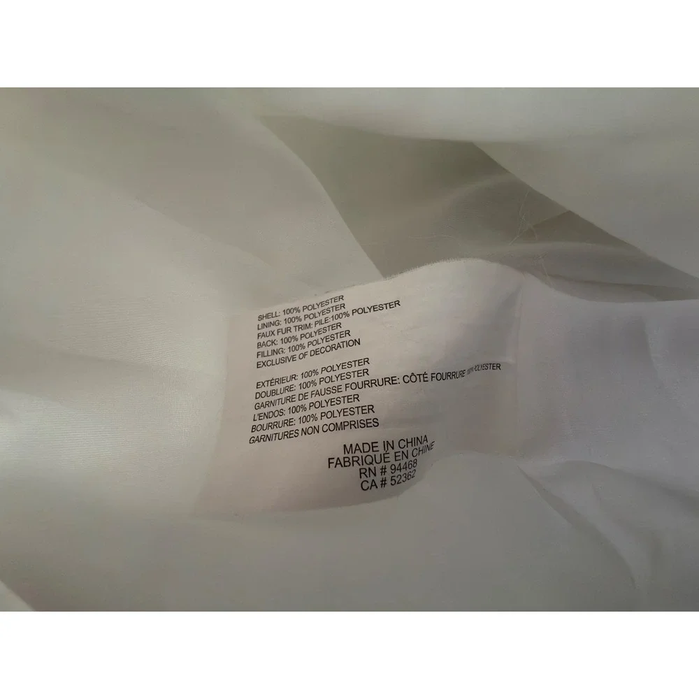 HFX White Puffer Jacket Small‎ Hooded Quilted Winter Coat